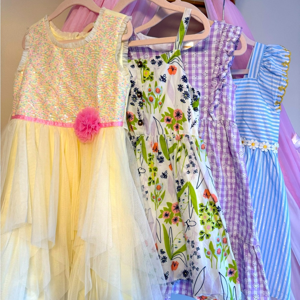 Lot of 4-5T girls’ clothes (42”- 46” height).